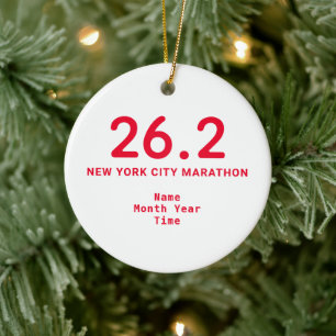 26.2 Marathon Springer Personlig Red Julgransprydnad Keramik