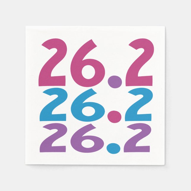 26.2 Marathoner - Tema för maratonSpringer Pappersservett (Framsidan)