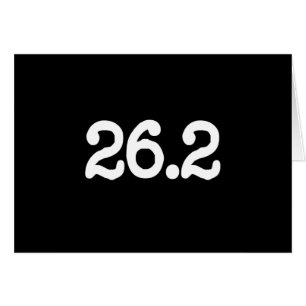26,2 Maratondefinition Hälsningskort
