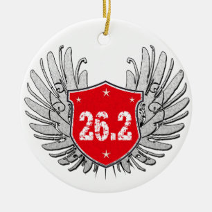 26,2 Maratonen skyddar Julgransprydnad Keramik