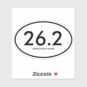 26,2 Maratonlopp Skräddarsydd Vinyldekal Klistermärken