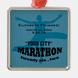 26,2 Maratonprydnad Julgransprydnad Metall