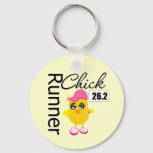 26.2 Miles Marathon Springer Chick Nyckelring