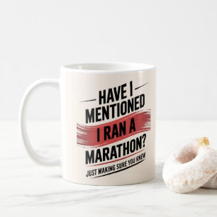 26,2 miles maraton i gång kaffemugg