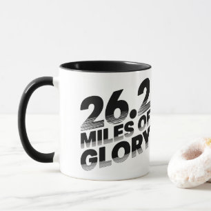 26,2 miles maraton i gång mugg