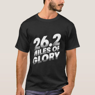 26,2 miles maraton i gång t shirt