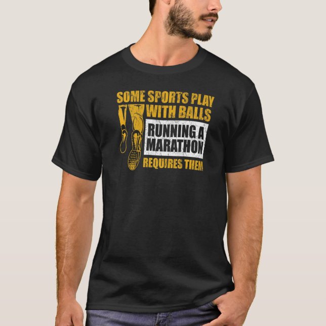 26 2 miles Springa-citat för en maratonSpringer T Shirt (Framsida)