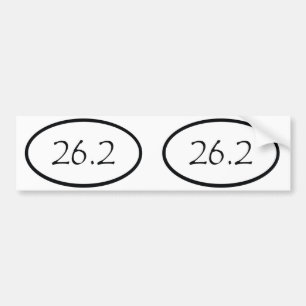 26,2 ovala bildekal