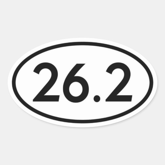 26.2 Ovalförslutning Ovalt Klistermärke (Framsida)