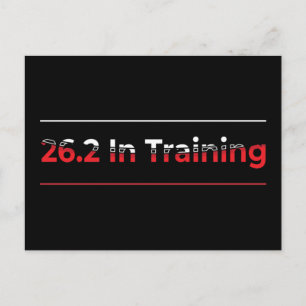 26.2 på träning Fullständig Maratonlöpning -Löpnin Vykort