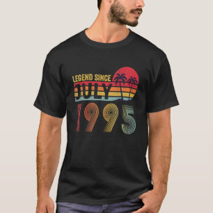 26 år gammal retro Birthday Gift-legend sedan juli T Shirt