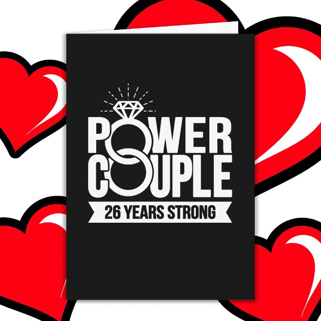 26 år Strong Power Cute Cute 26-årsdag Kort (Skapare uppladdad)