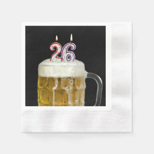 26-åriga ljus i öl pappersservett