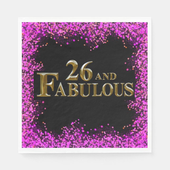 26-årsdag  pappersservett (Framsidan)