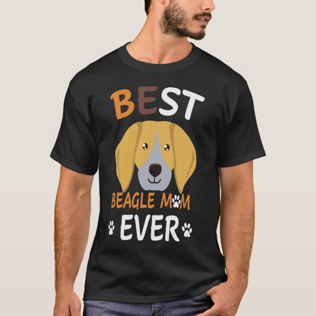 26 Bästa Beagle Mamma Någonsin Beagle T Shirt (Framsida)