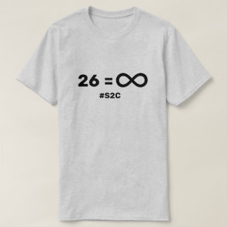 26 brev, oändliga möjligheter t shirt