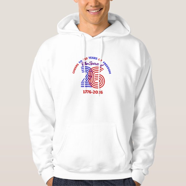 26 - CHEERS TILL 250 ÅR HOODIE (Framsida)