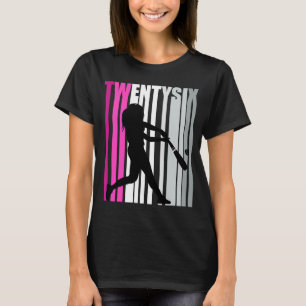 26:e baseball Birthday Softball Queen Base T Shirt