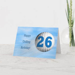 26:e födelsedag - golfkort kort