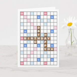 26:e födelsedag i Ord Kort