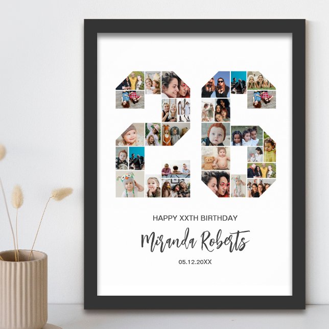 26:e födelsedag nummer 26 Anpassningsbars fotokoll Poster (Skapare uppladdad)