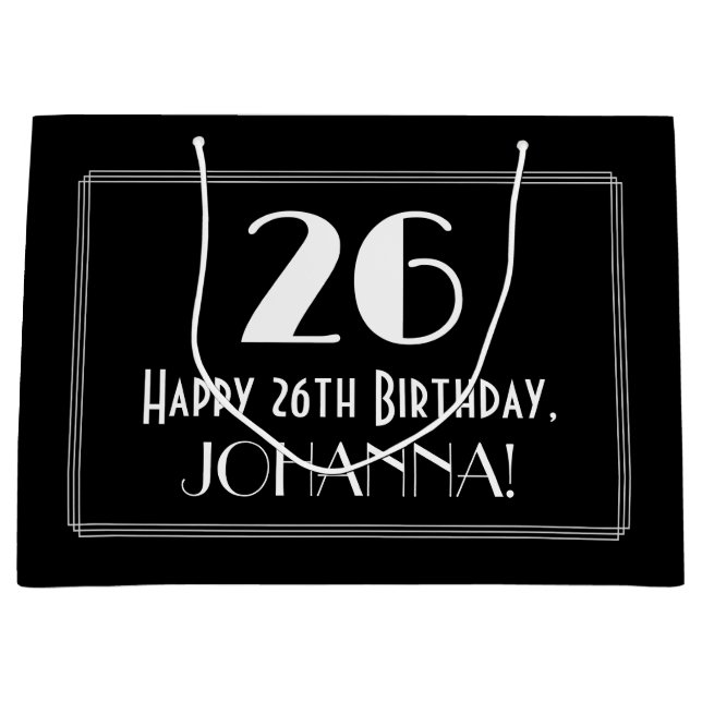 26:e födelsedagen: Art Deco Inspired Stil "26", Na (Framsidan)