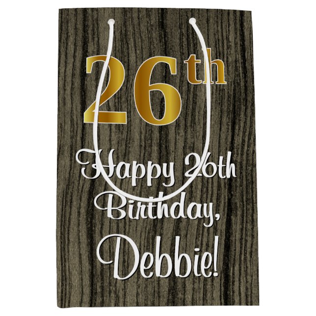 26:e födelsedagen: Elegant Faux Guld look #, Faux  (Framsidan)