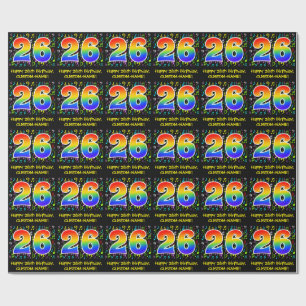 26:e födelsedagen: Färgstarka musiksymboler, reg Presentpapper