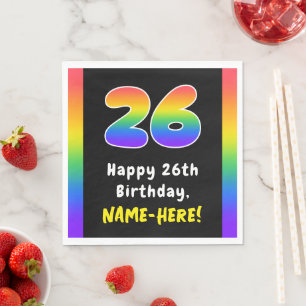26:e födelsedagen: Rainbow Spectrum nr 26, Anpassa Pappersservett