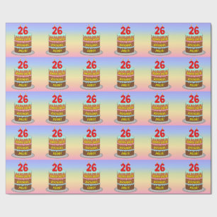 26:e födelsedagen: Roligt Cake and Candles + Custo Presentpapper