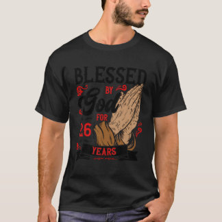 26:e födelsedagstäckande Religiösa, tema som Gud v T Shirt