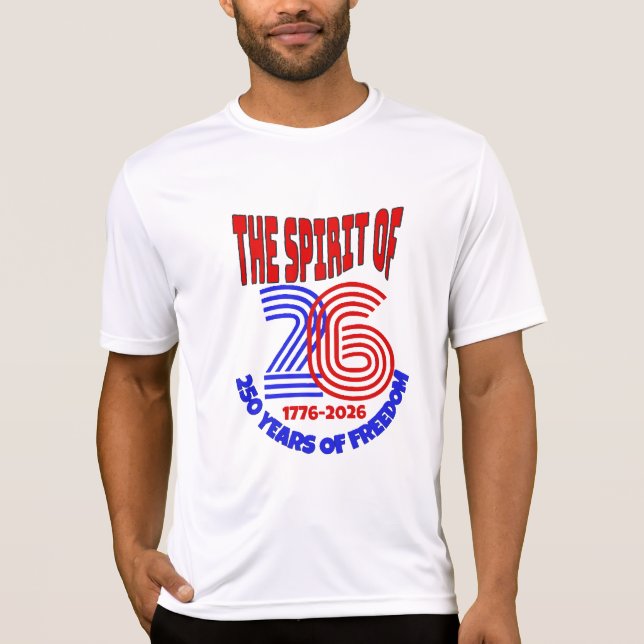 26 LEVER PÅ: 250 ÅRS FRIHET T SHIRT (Framsida)