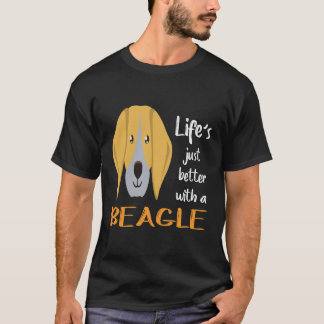 26 Livet är bara bättre med en Beagle T Shirt