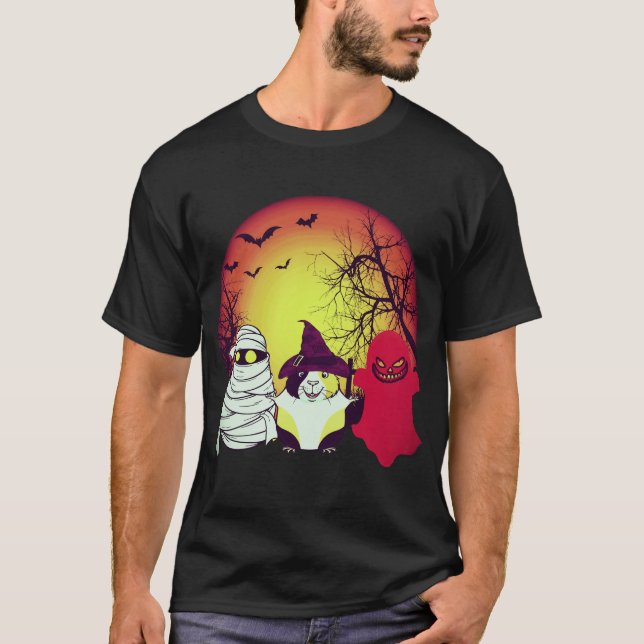 26 Marsvin Halloween Pumpa T Shirt (Framsida)
