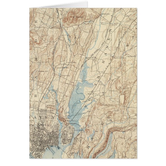 26 New Haven blad Hälsningskort (Framsidan)