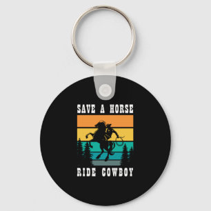 26.Rädda en häst Ride Cowboy Nyckelring