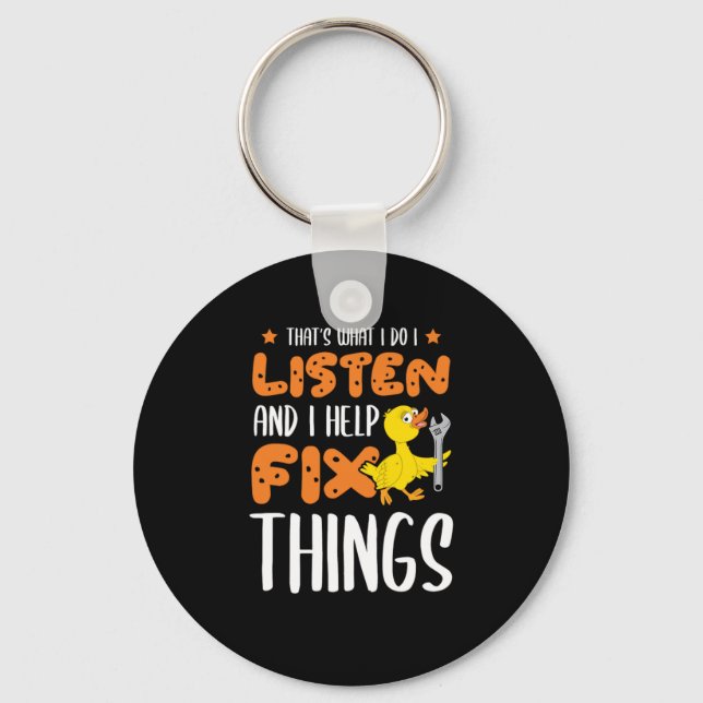 26.Rubber anka för Anka Älskare Nyckelring (Framsida)