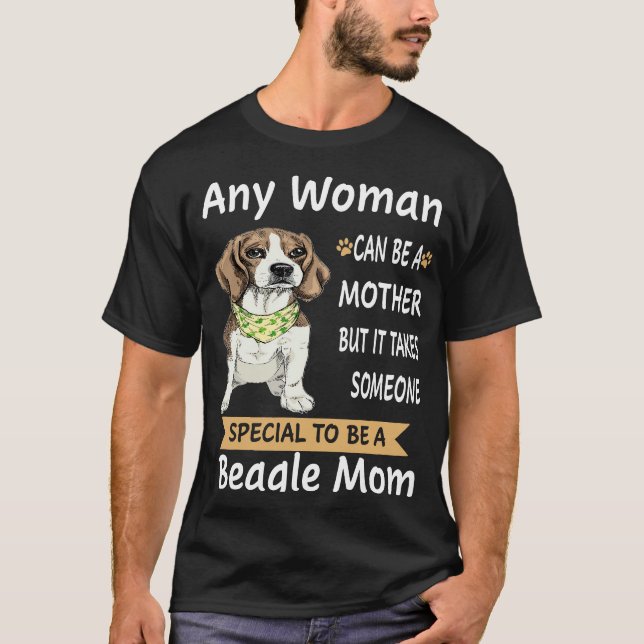 26 Speciellt för att vara en beagle Mamma T Shirt (Framsida)
