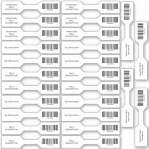 26 UPC Barcode Inventory Barbell Stickers Klistermärken