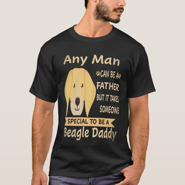 26 Varje Man - Beagle Pappa Beagle T Shirt (Framsida)