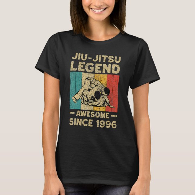 26 Years Old BJJ Jiu Jitsu Legend Awesome Since 19 T Shirt (Framsida)