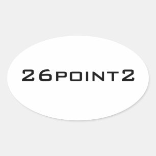 26Point2 (26.2) Oval Marathon Sticker Ovalt Klistermärke