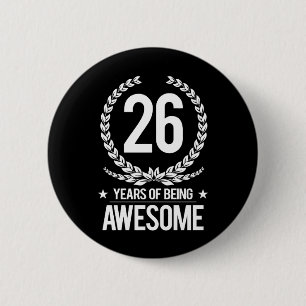 26th Födelsedag (26 år av att vara enorma) Knapp