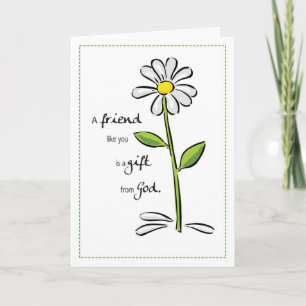 2703 Friend Gift från Guds födelsedag Kort