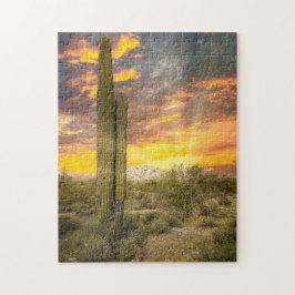 2706-Arizona Desert liggande vid Sunset Pussel