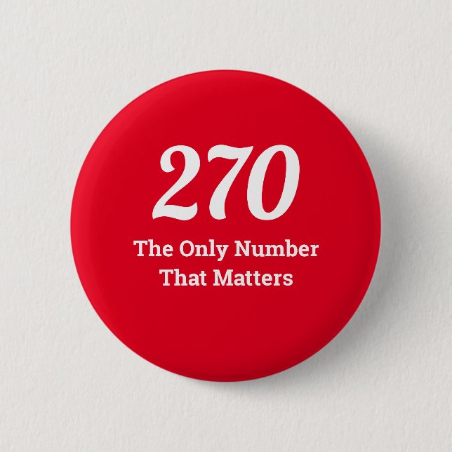 270 Det enda numret som betyder något 2020 Knapp (Framsida)