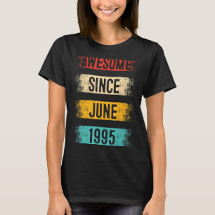 27 år gammal Fantastisk sedan juni 1995 27:e födel T Shirt