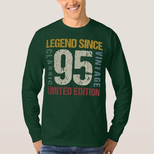 27 ÅRS ÅLDER 1995 27:e födelsedagen T Shirt (Framsida)