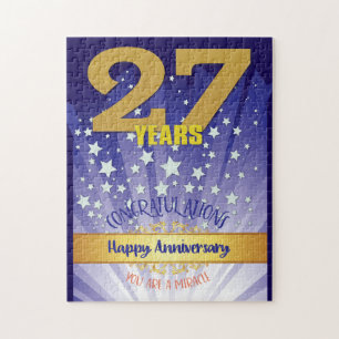 27 års återställningsårsdag, fet siffra pussel