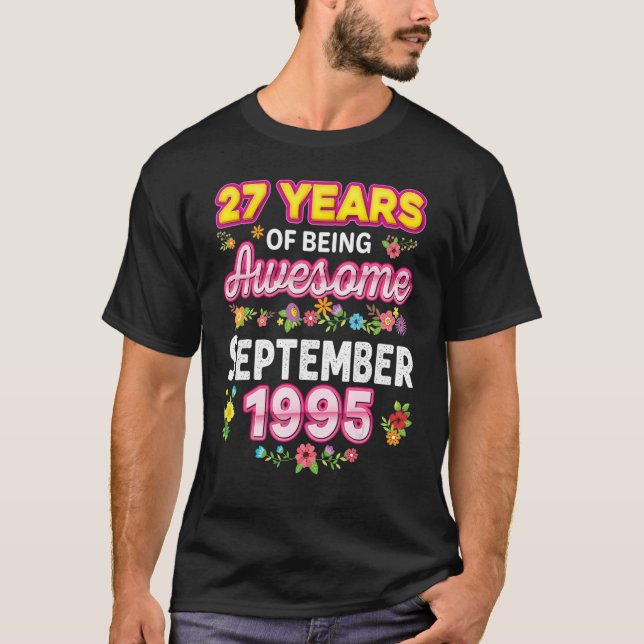 27 års vistelse i Fantastisk sedan september 1995  T Shirt (Framsida)